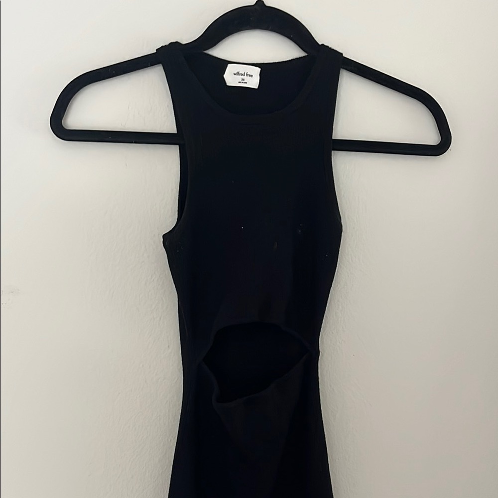 Black Sleeveless Cutout Dress
